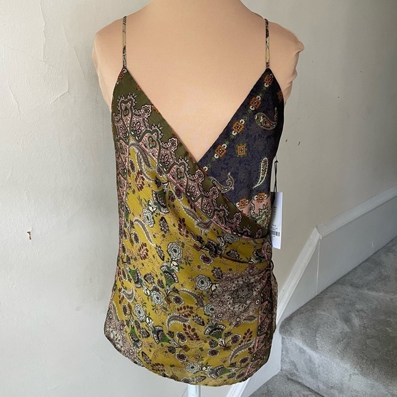 Bailey 44 Multicolor Maida Paisley Crossover V-Neck Top NWT Size Small 408-D019 - Picture 3 of 10